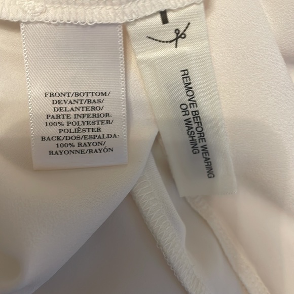 Ann, Taylor cream mixed media blouse - Picture 4 of 4